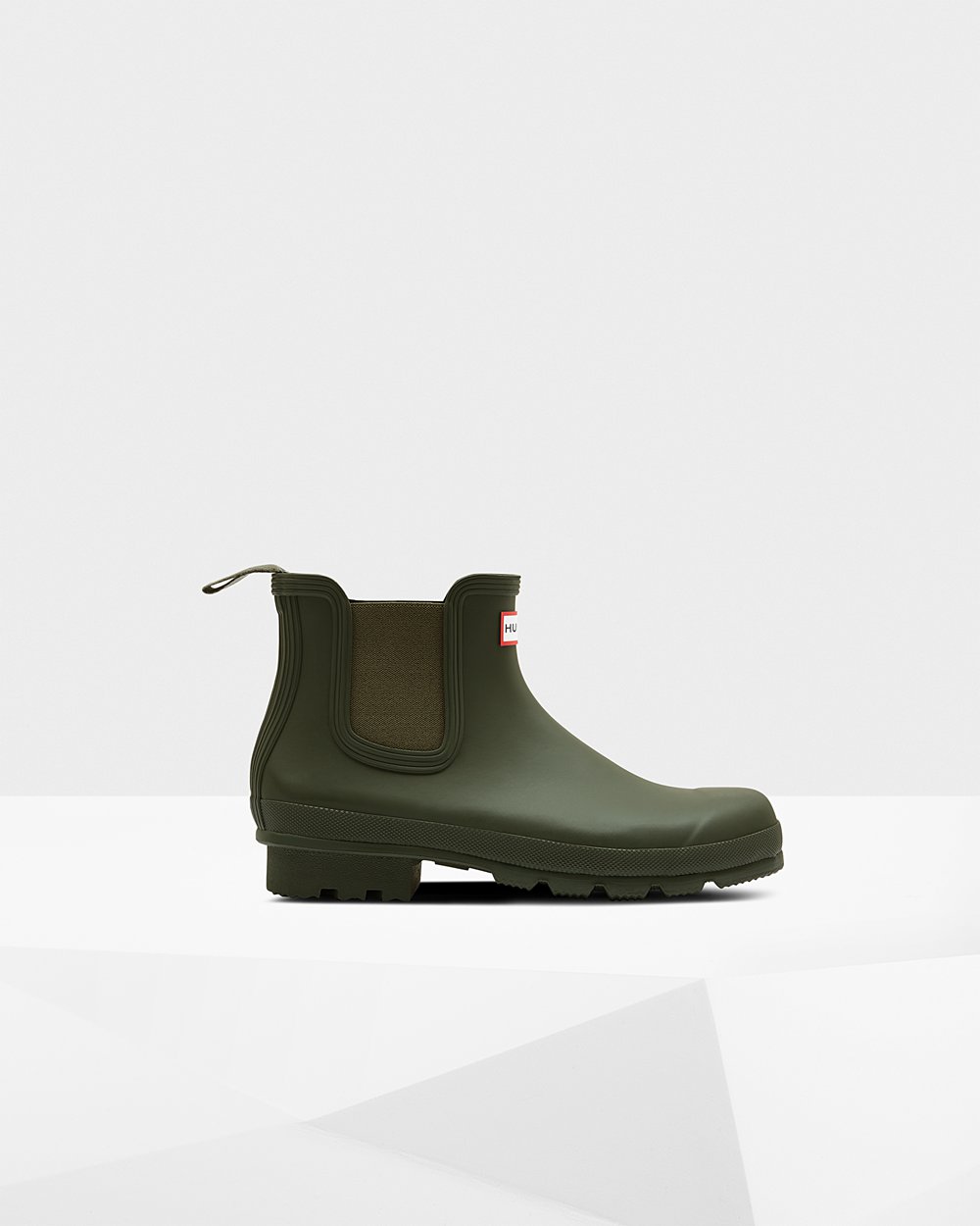 Mens Chelsea Boots - Hunter Original (78AOXHNBZ) - Dark Olive